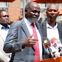 (IEBC) Chairman Wafula Chebukati addressing Journalists
