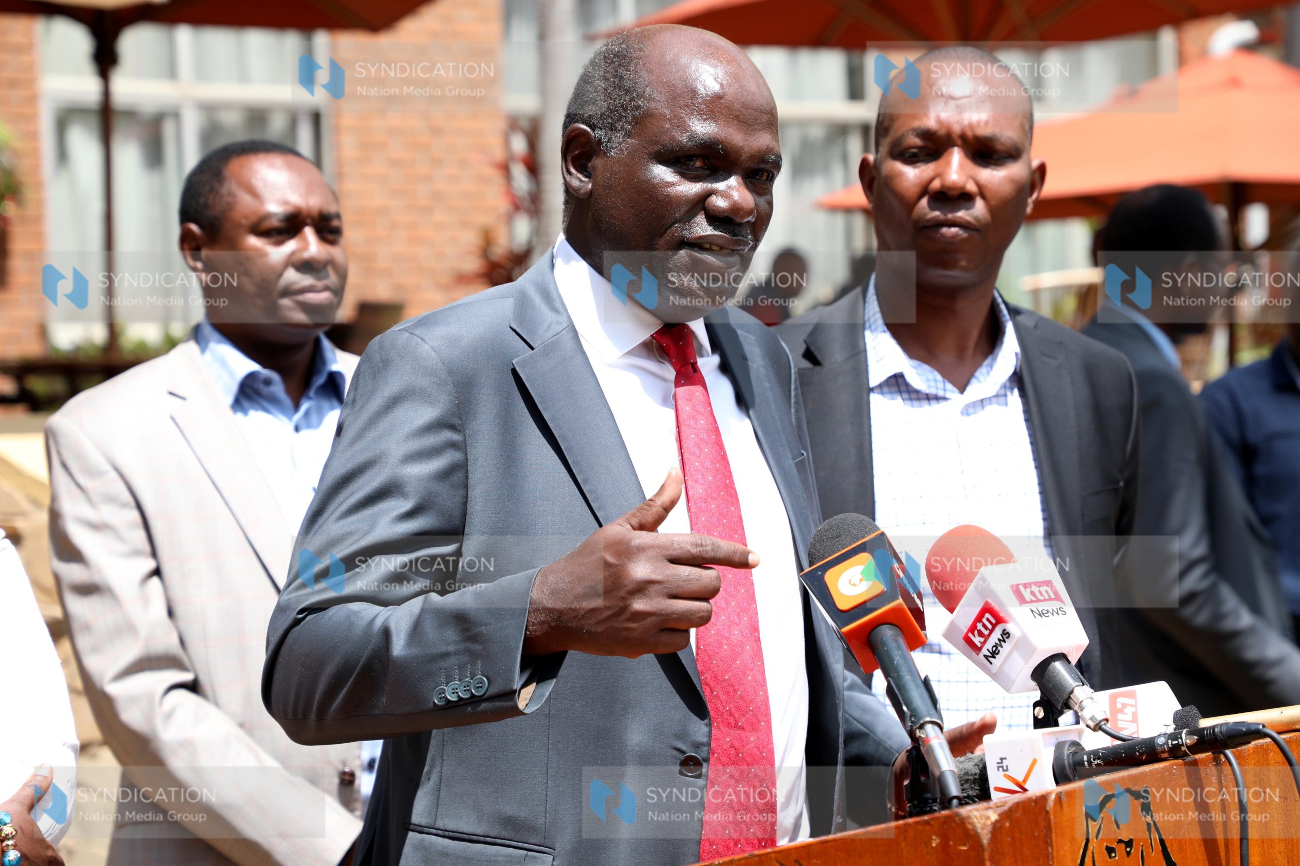 (IEBC) Chairman Wafula Chebukati addressing Journalists