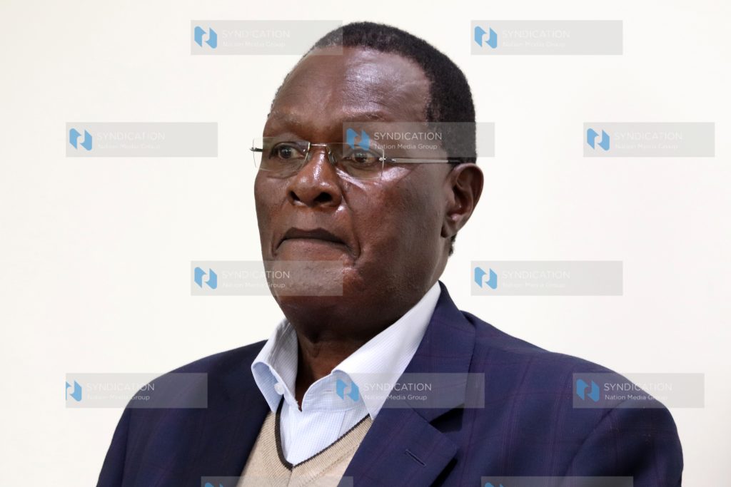 Chris Obure during the defense hearing at the Milimani Law Courts