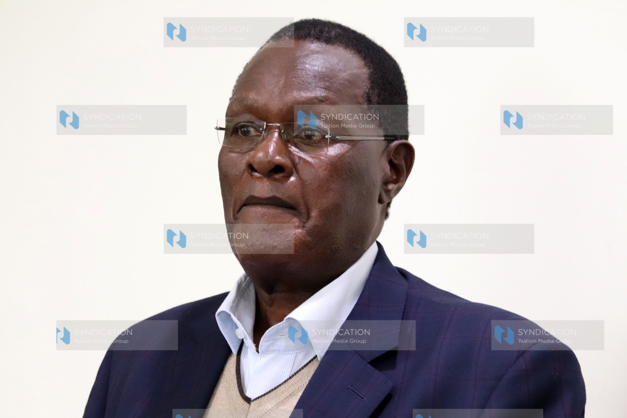 Chris Obure during the defense hearing at the Milimani Law Courts