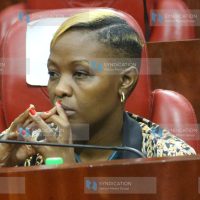 South B MCA Waithera Chege when Nairobi Deputy Governor nominee Paul Mutunga