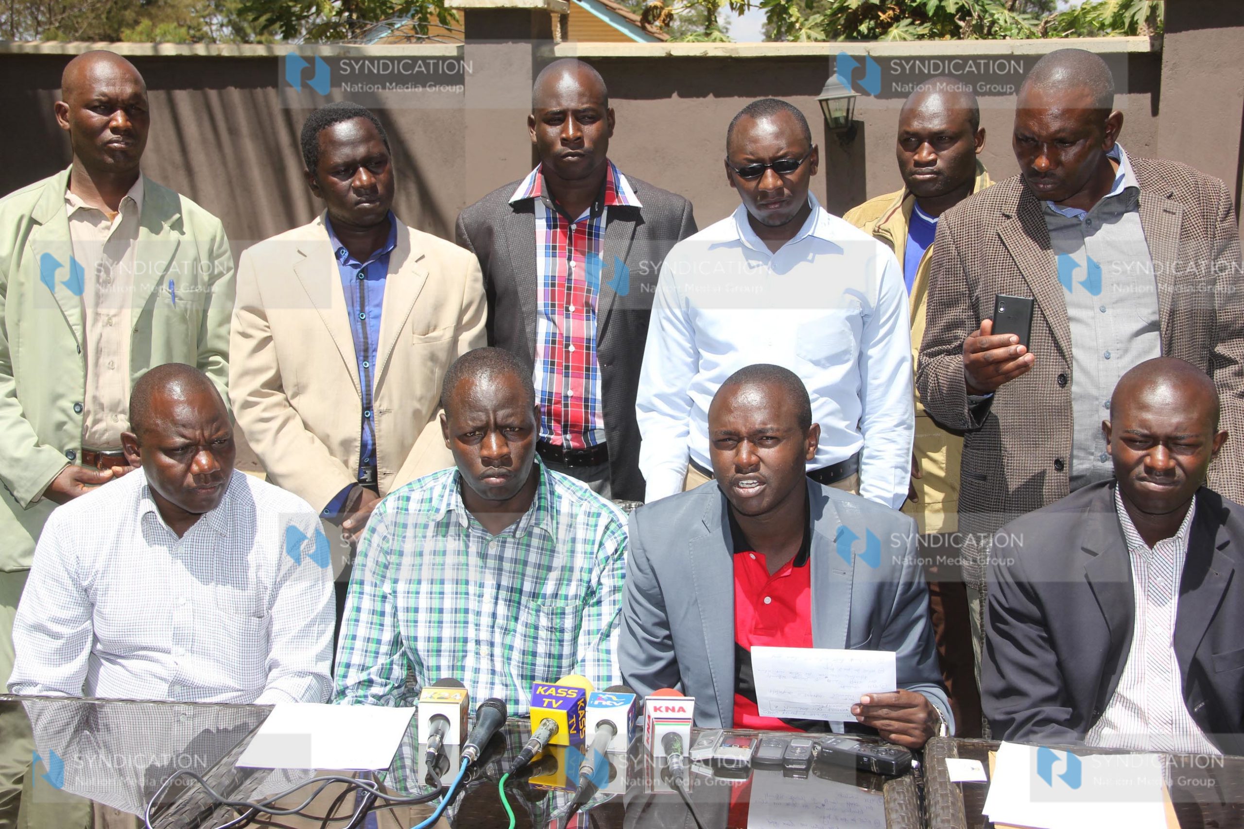 A press conference at Boma Inn in Eldoret town