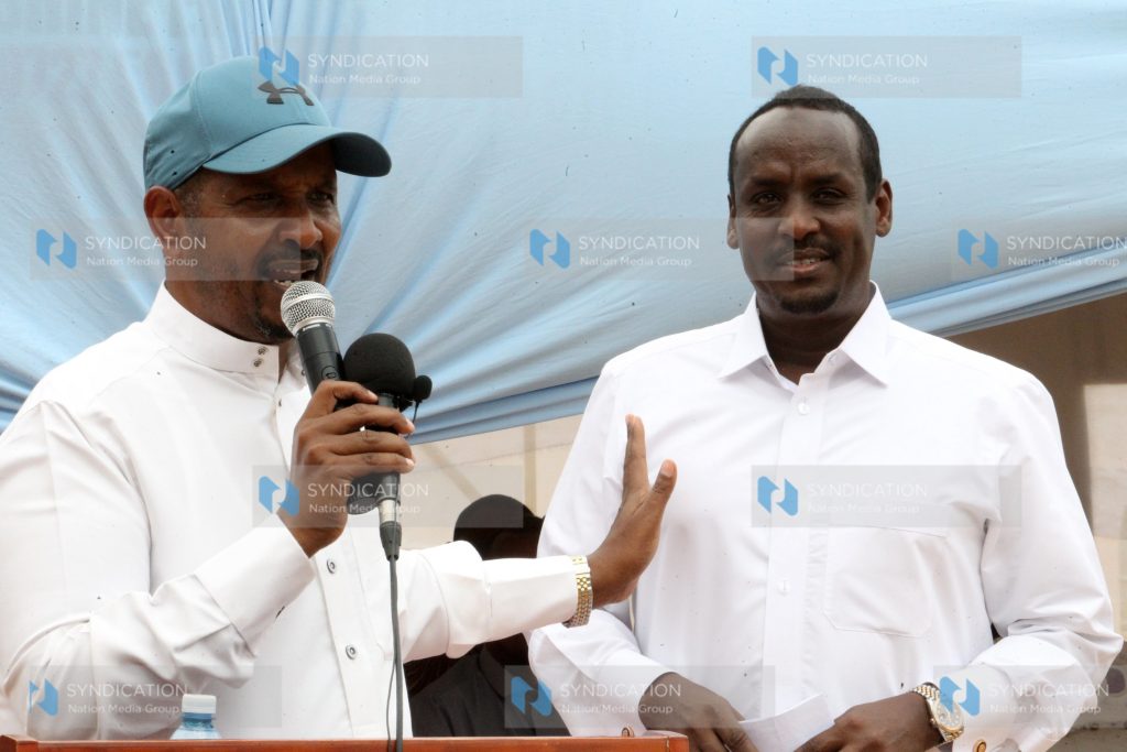 Garissa Township MP Dekow Mohamed and his Wajir South Counterpart Mohamed Adow