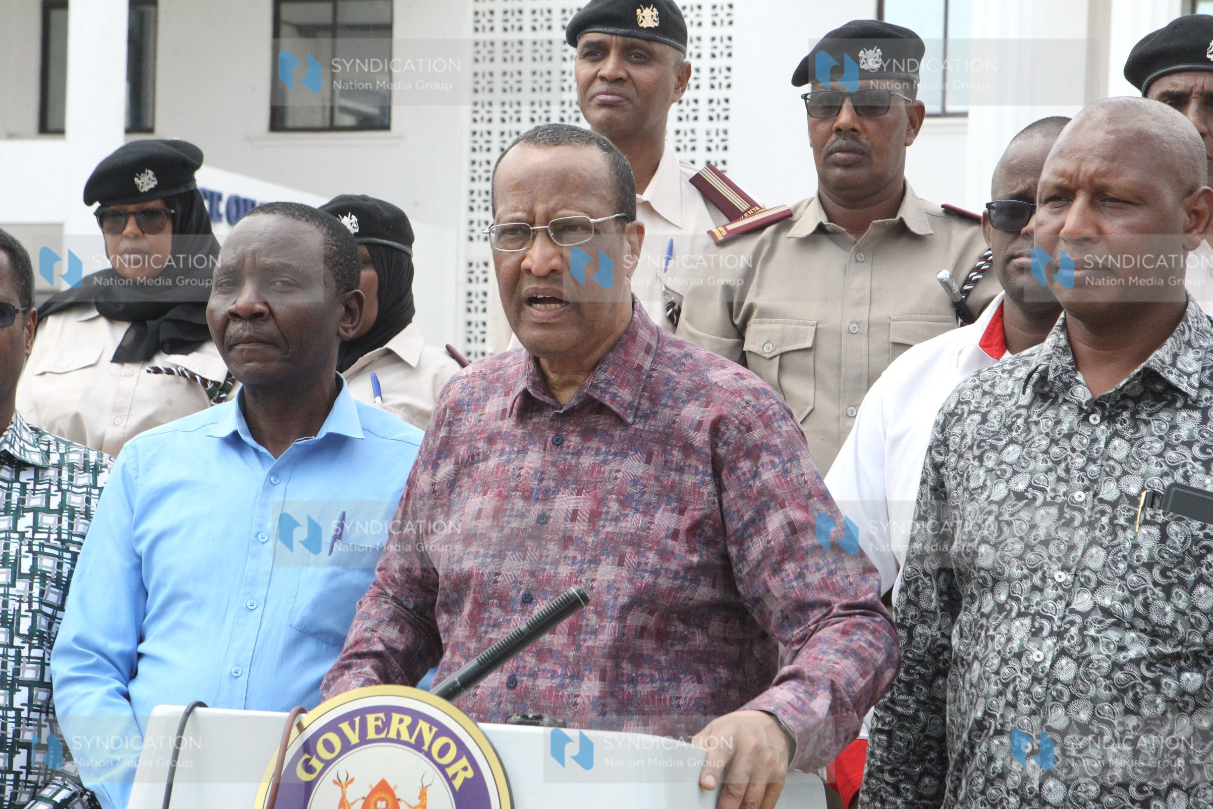 Nathif Jama and Garissa County Commissioner John Cheruyiot