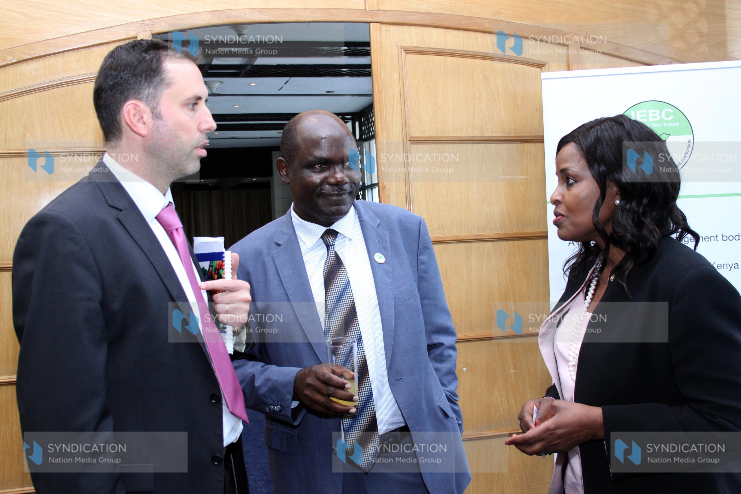 Meeting between IEBC officials and diplomats
