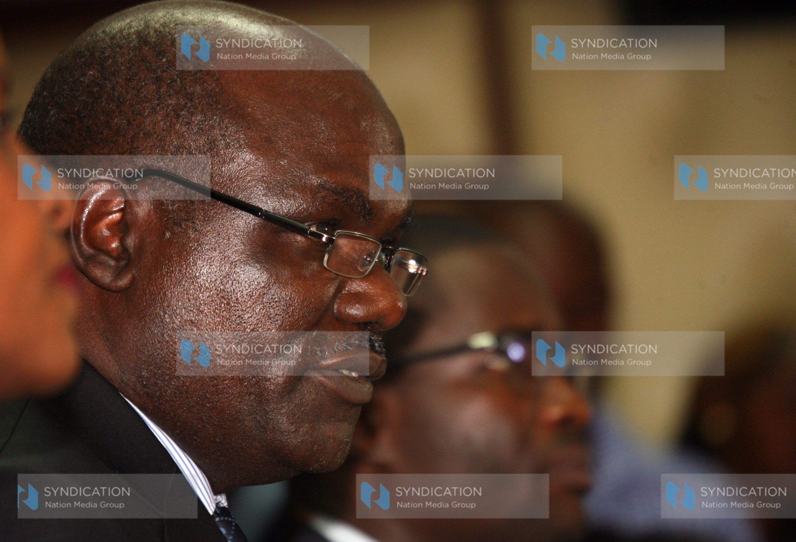 IEBC Chairman Wafula Chebukati and his Chief Executive Officer Ezra Chiloba