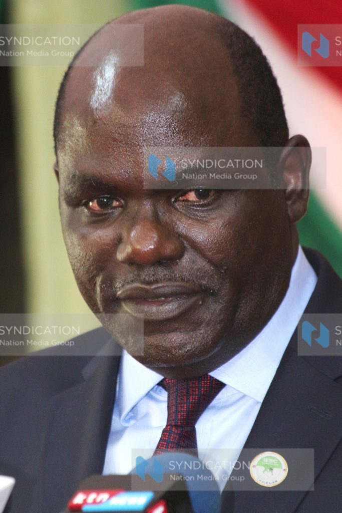 IEBC chairman Wafula Chebukati