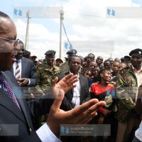 Interior Principal Secretary Karanja Kibicho with administrative officers