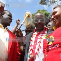 Meru Senator Kiraitu Murungi, Igembe South MP Mithika Linturi, and Woman Representative Florence Kajuju