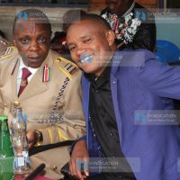Molo Sub-County Deputy County Commissioner David Wanyonyi with Molo MP Kuria Kimani