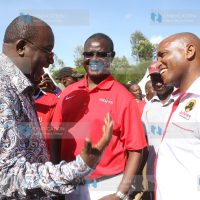 Meru Senator Kiraitu Murungi, his running mate Titus Ntuchiu, and Igembe South MP Mithika Linturi