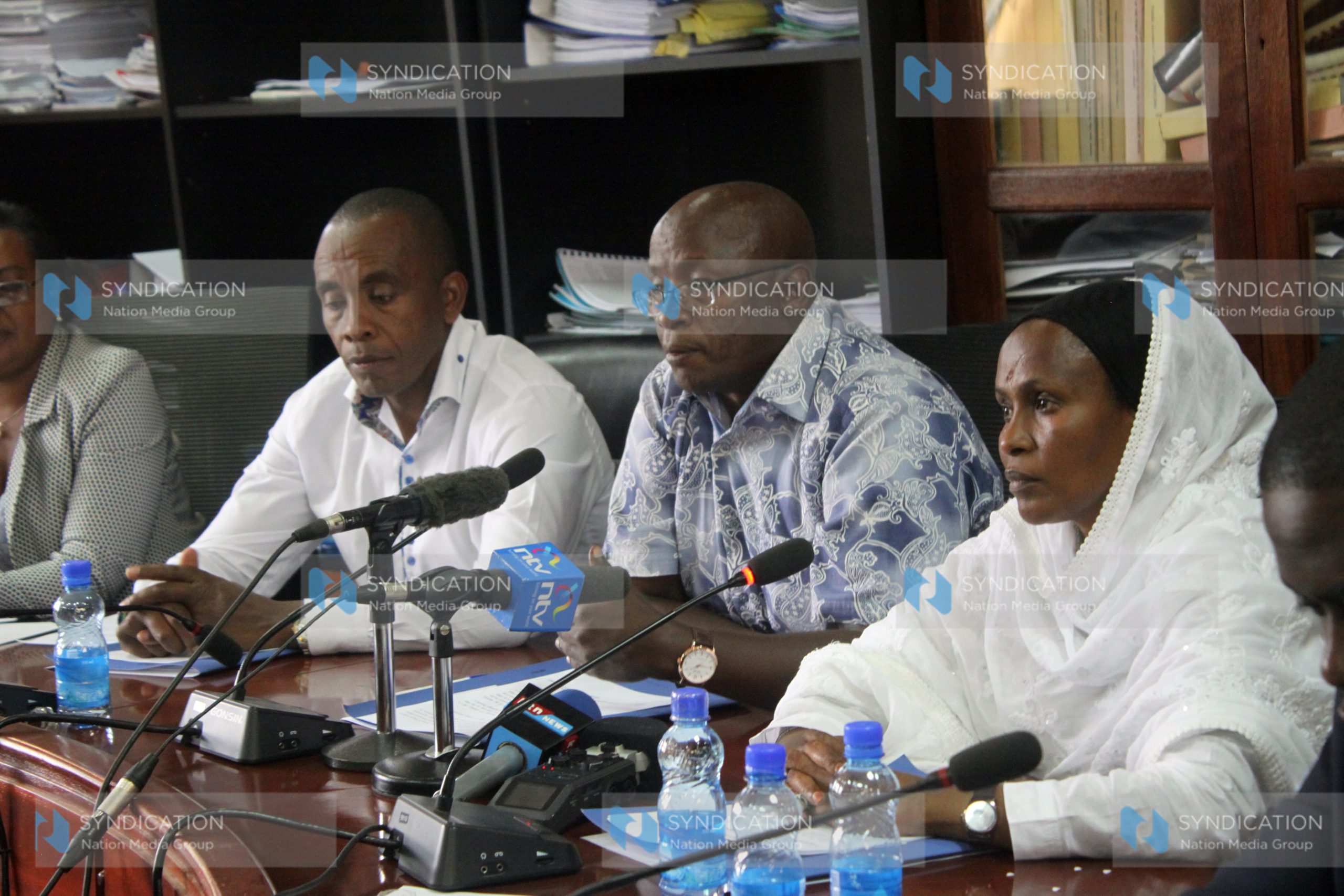 Senator Fatuma Dullo, MP William Cheptumo and Kimani wa Matangi