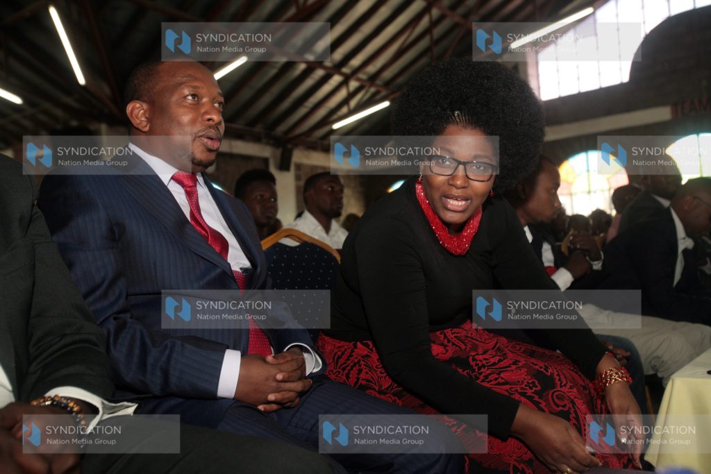 Nairobi Senator Mike Sonko and Nairobi woman representative Rachel Shebesh