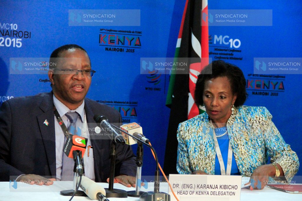 Ministry of Foreign Affairs PS and head of Kenya WTO delegation Dr Karanja Kibicho