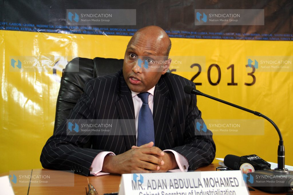 Industrialization and Enterprise Development Cabinet Secretary Adan Mohamed