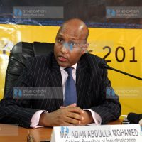 Industrialization and Enterprise Development Cabinet Secretary Adan Mohamed