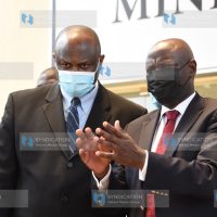 Energy Cabinet Secretary Charles Keter and KETAWU Secretary General Ernest Nadome