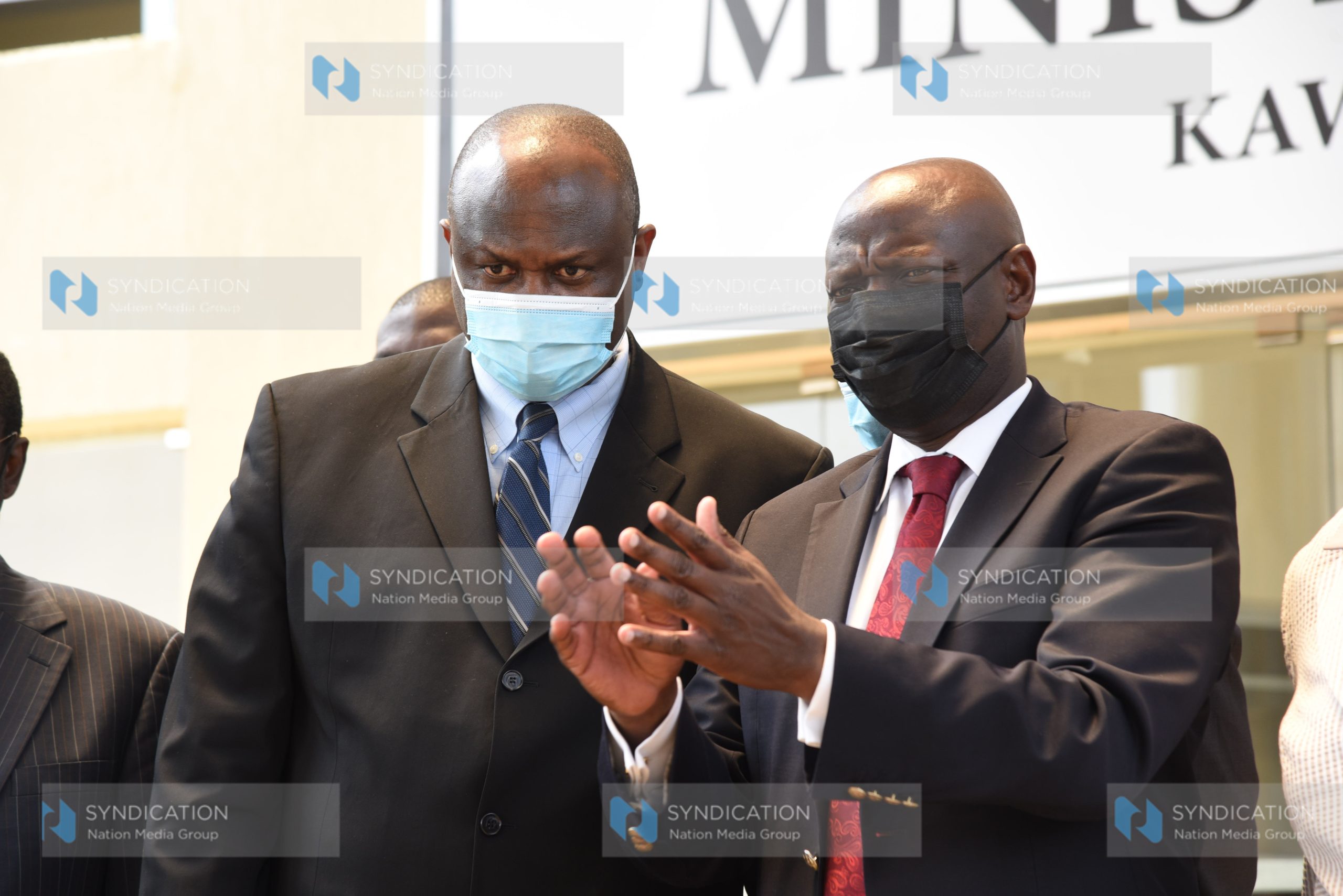 Energy Cabinet Secretary Charles Keter and KETAWU Secretary General Ernest Nadome