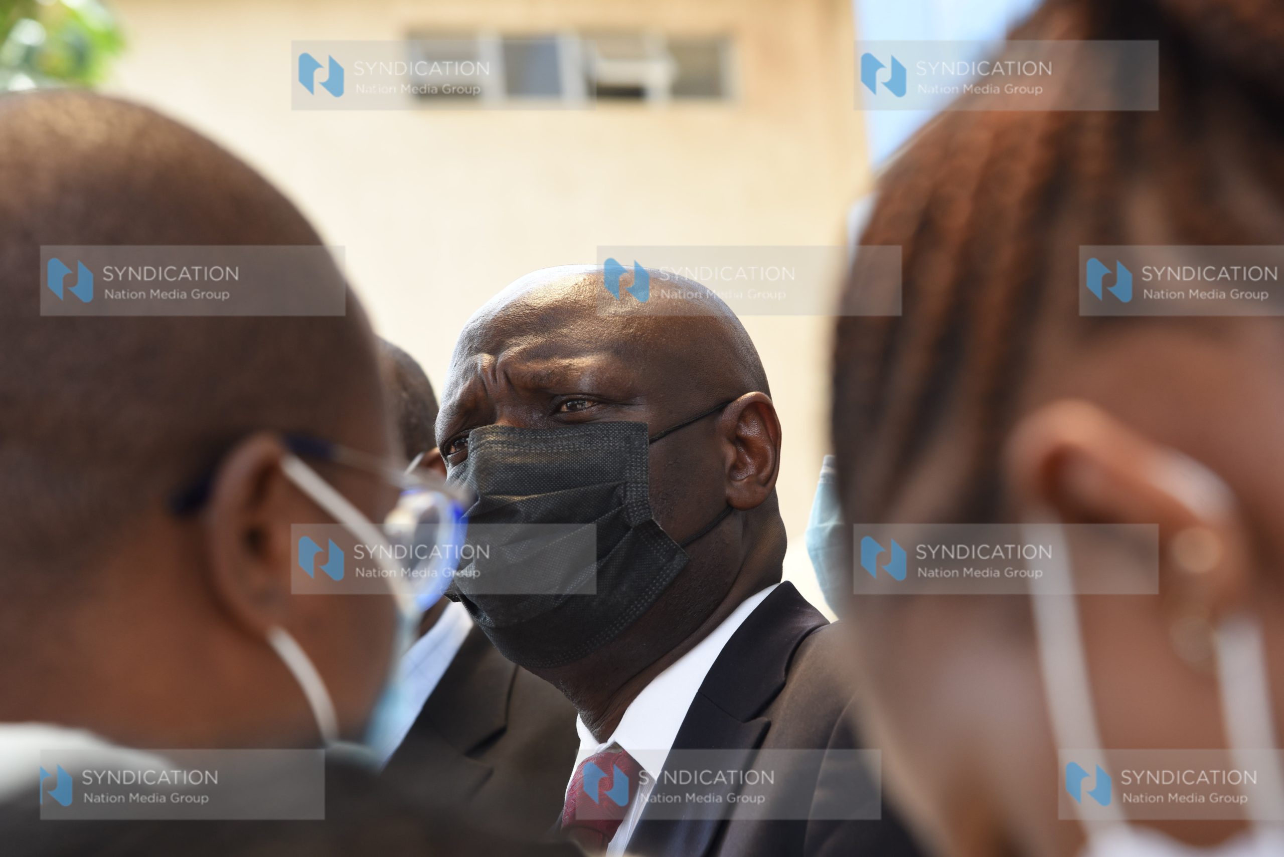 Energy Cabinet Secretary Charles Keter after meeting with KETAWU Secretary General Ernest Nadome