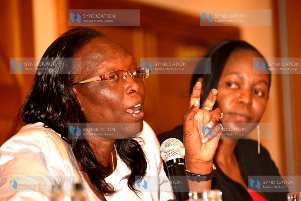 Kenya Association of Manufactures Betty Maina and Beatrice Mwasi