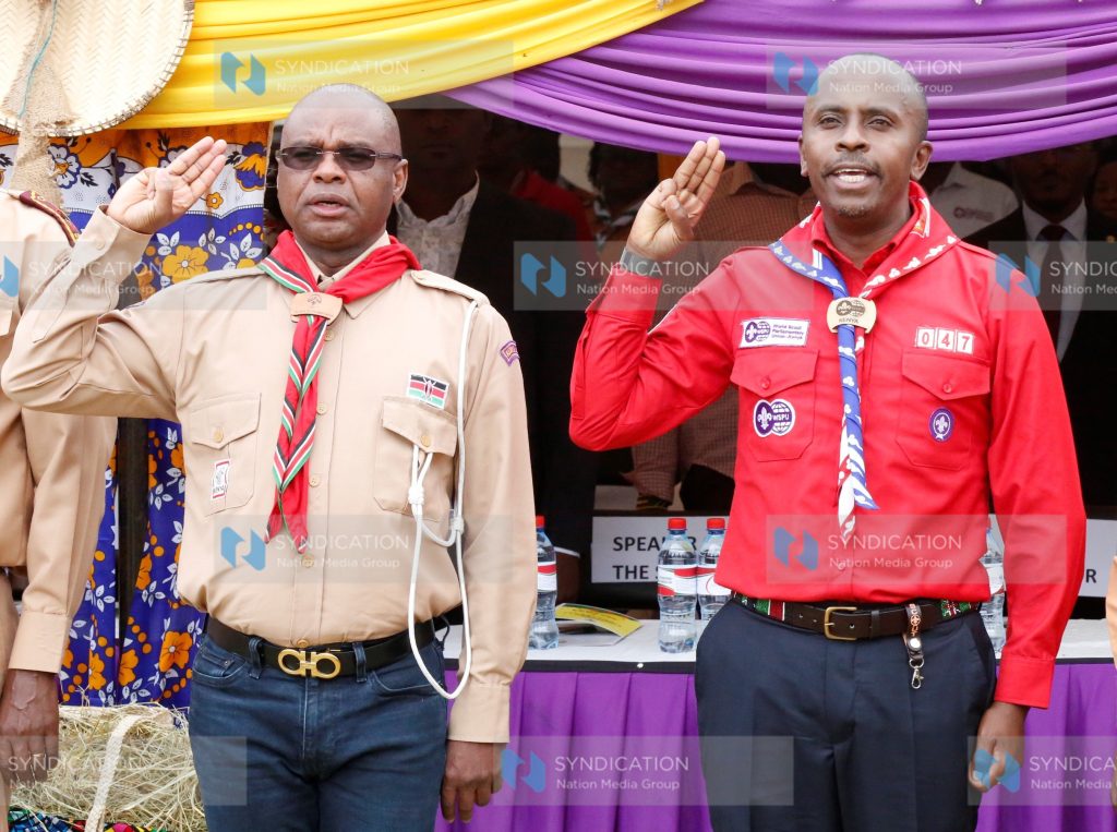 Senate Speaker Amason Kingi and Dagoretti South MP John Kiarie