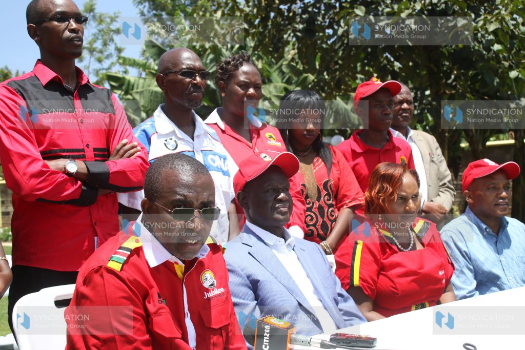 Igembe South MP Mithika Linturi, Meru Senator Kiraitu Murungi, Woman Representative Florence Kajuju, and Murungi's running mate Titus Ntuchiu