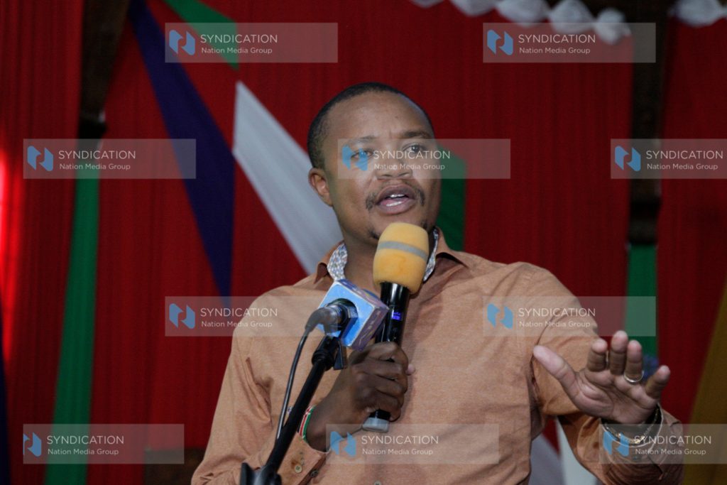 Molo MP Kuria Kimani speaks at Molo ACK Church