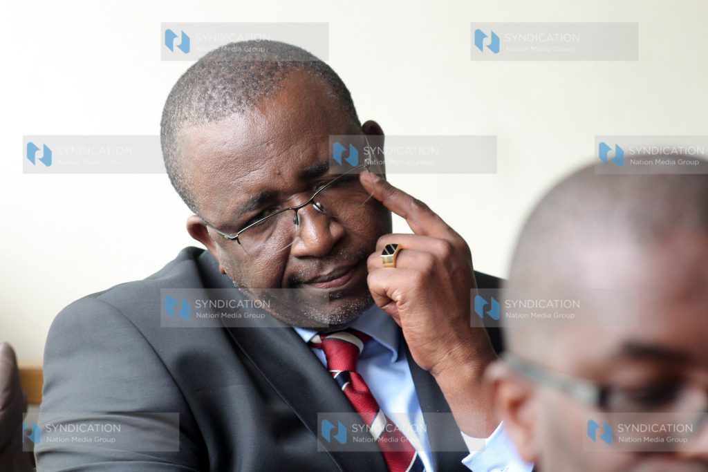 Meru Senator Mithika Linturi at Milimani Law Courts