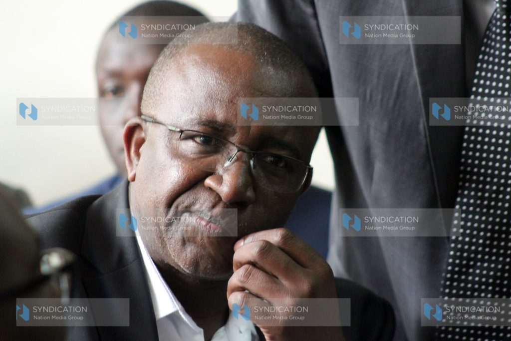 Meru Senator Mithika Linturi at Milimani Law Courts