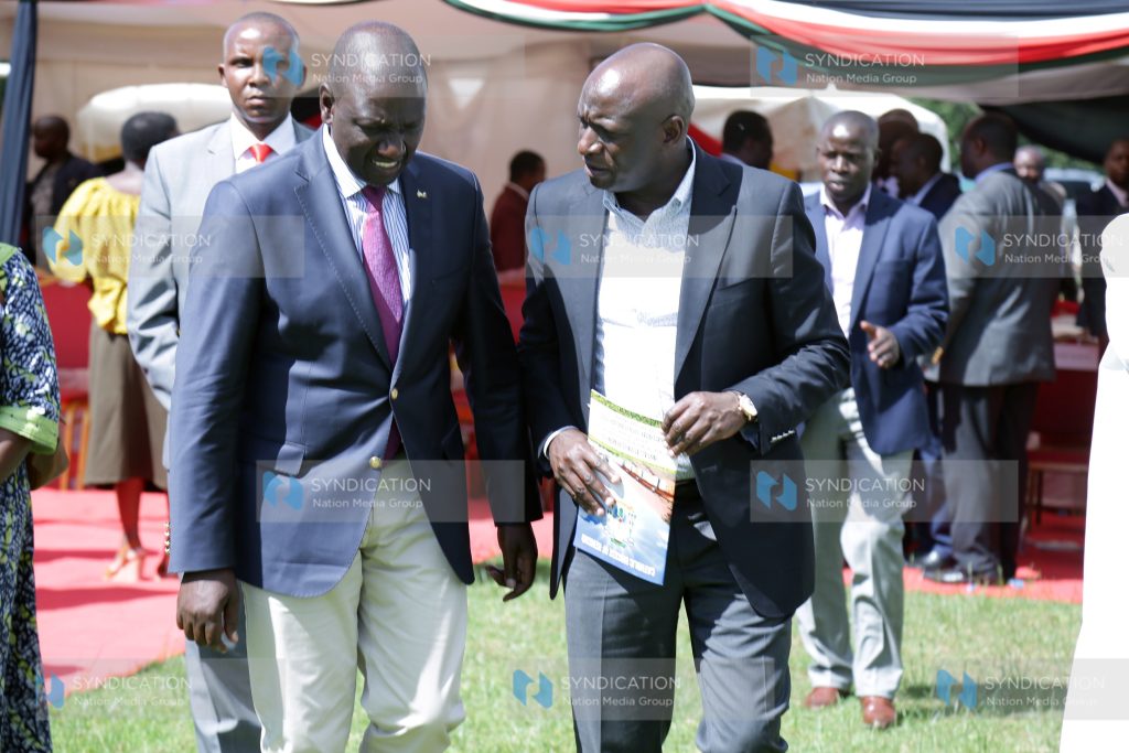 Deputy President William Ruto and Energy CS Charles Keter