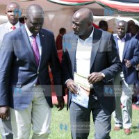 Deputy President William Ruto and Energy CS Charles Keter