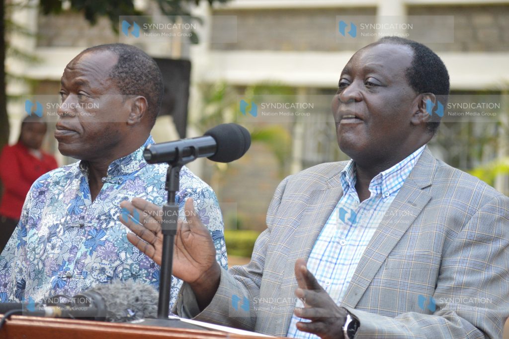 Vihiga Governor Wilber Ottichilo and his Deputy Patrick Saisi