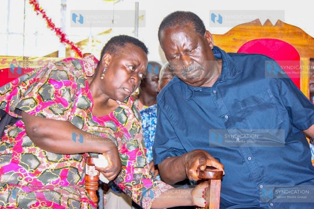 Raila Odinga and his sister Ruth Odinga