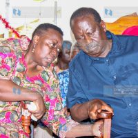Raila Odinga and his sister Ruth Odinga