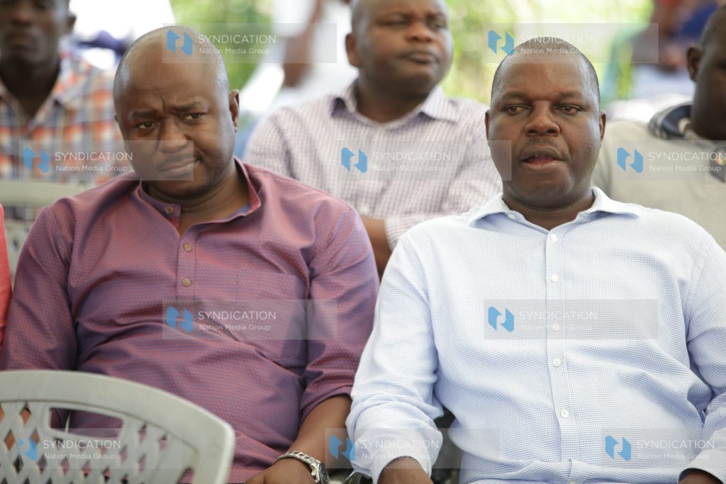 Uriri MP Mark Nyamita and Bondo MP Gideon Ochanda