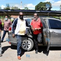 Meru Senator Mithika Linturi arriving at the Gigiri Police Station