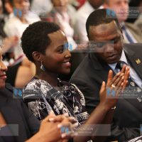 Oscar Winner Lupita Nyong'o with Culture, Arts and Sports Cabinet Secretary Dr Hassan Wario
