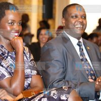 Oscar Winner Lupita Nyong'o with Culture, Arts and Sports Cabinet Secretary Dr Hassan Wario