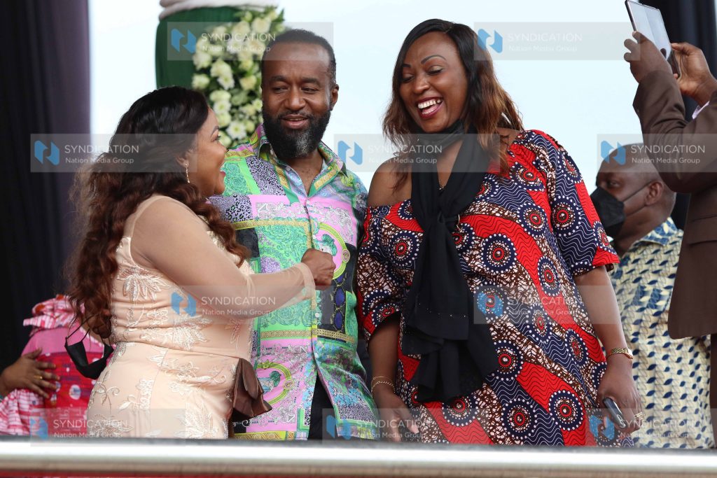 Kirinyaga Woman Representative Wangui Ngirici, Mombasa Governor Hassan Joho and Nairobi Acting Governor Anne Kananu