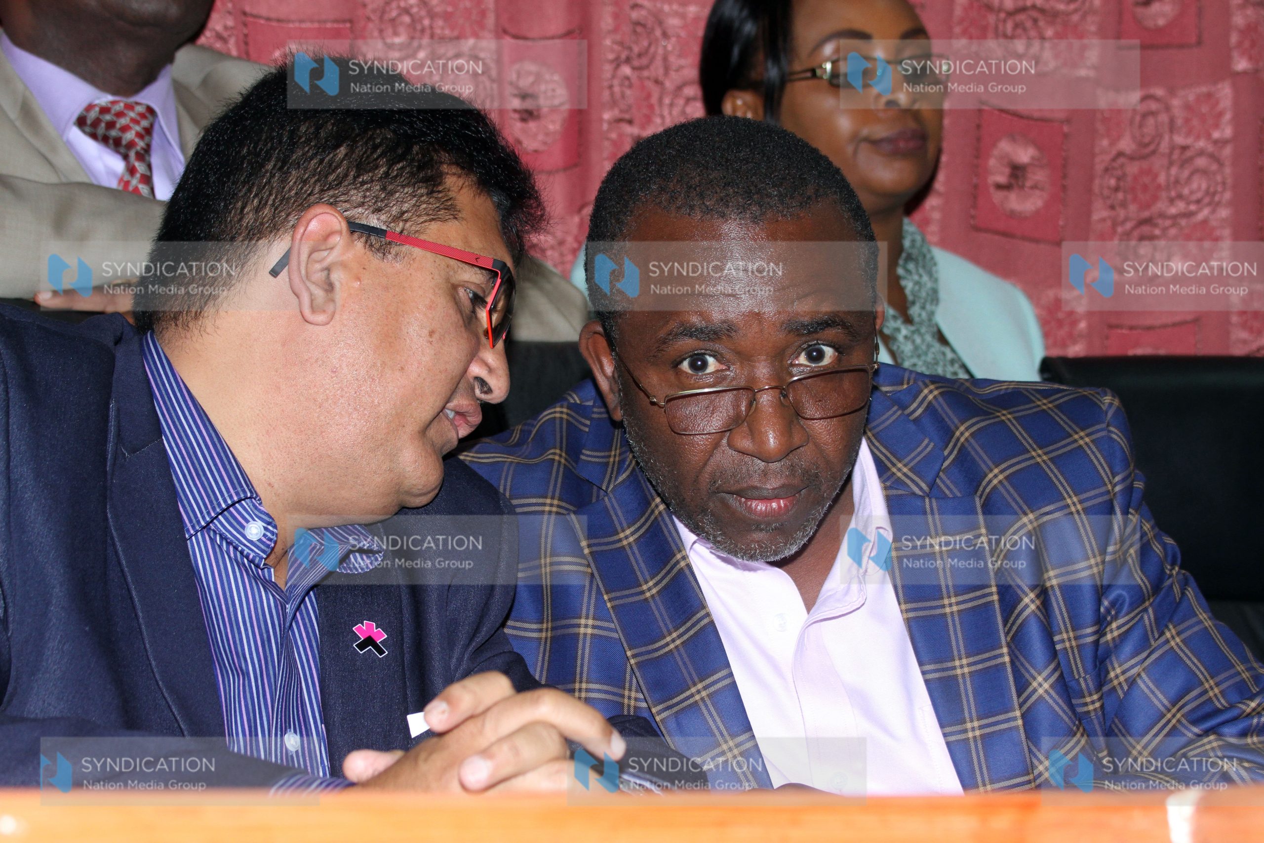 Meru Senator Mithika Linturi and Imenti North candidate Rahim Dawood