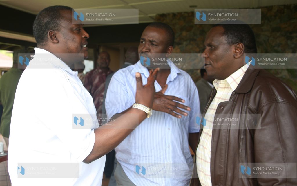 Members of Parliament Cyrus Jirongo, Mithika Linturi, and Robert Monda