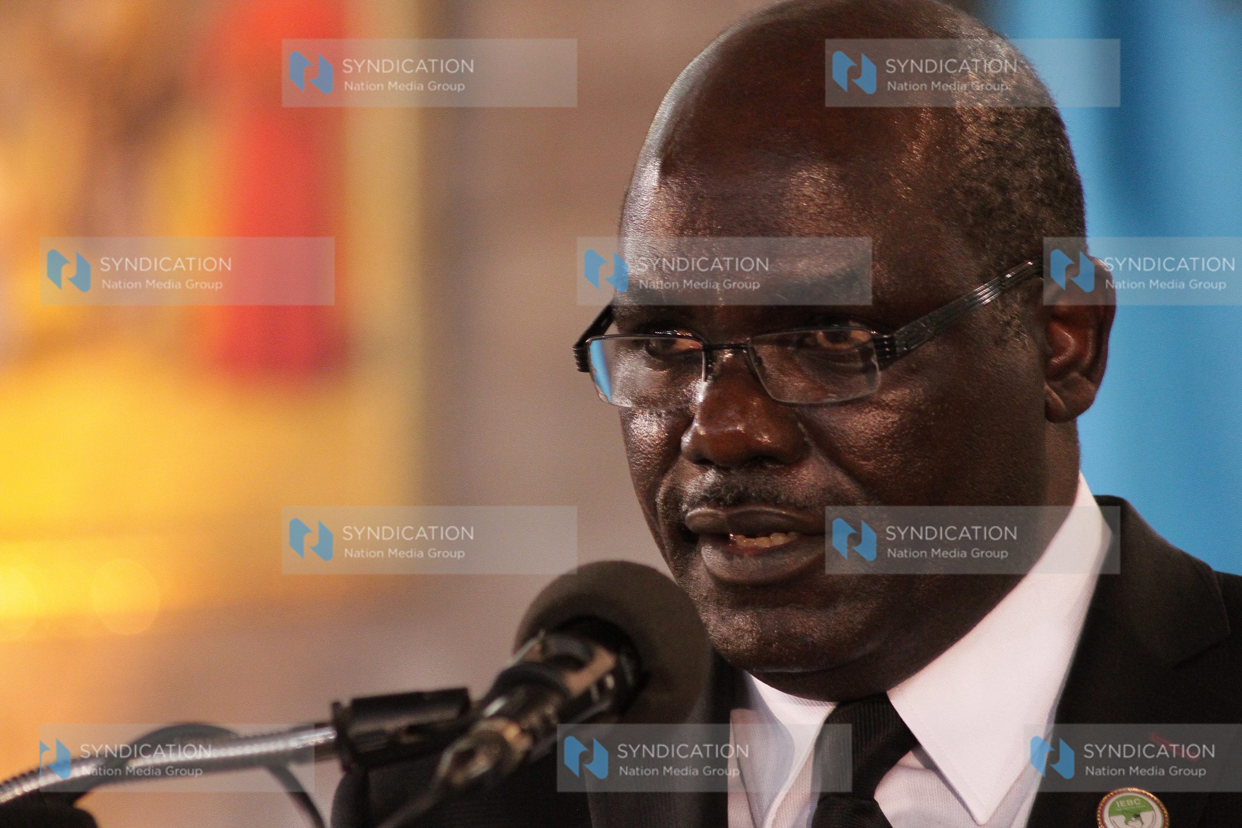 IEBC chairman Wafula Chebukati spoke at the funeral mass of slain IEBC ICT manager Christopher Chege Msando