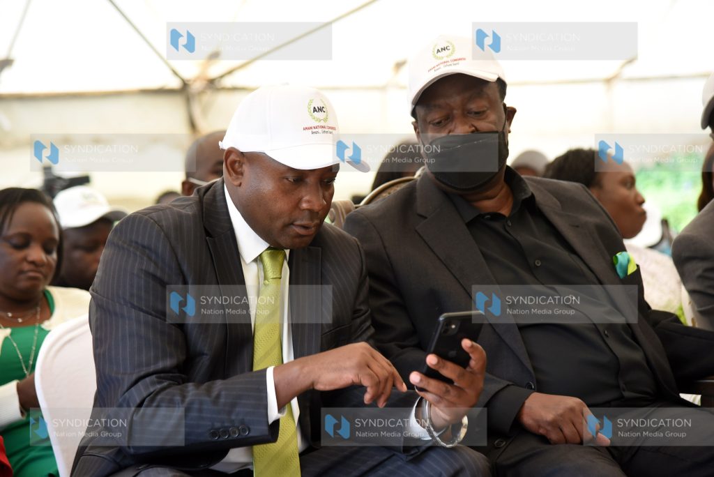 ANC Party leader Musalia Mudavadi together with his Deputy Party leader Ayub Savula