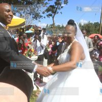 Murang'a Senator Irungu Kang'ata dances with his wife Mary