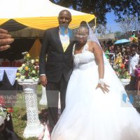 Murang'a Senator Irungu Kang'ata and his wife Mary