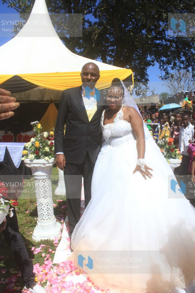 Murang'a Senator Irungu Kang'ata and his wife Mary