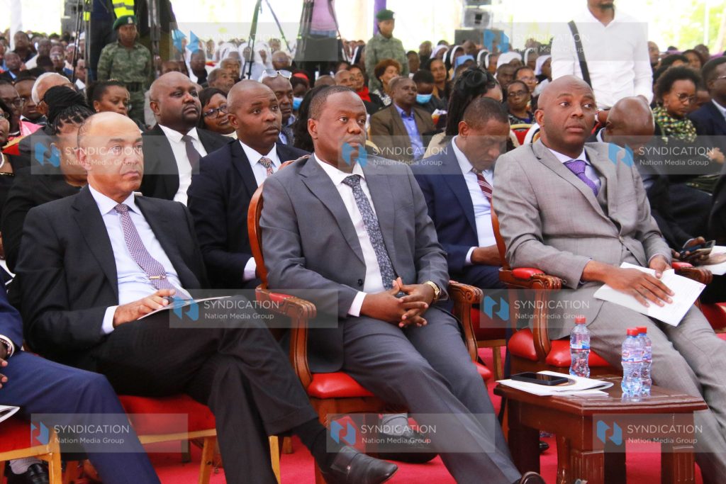 Murang’a Governor Irungu Kang’ata, Kandara MP Chege Njuguna and former Gatanga MP Peter Kenneth