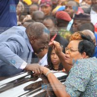 President William Ruto chats with Maragua MP Mary Wamaua
