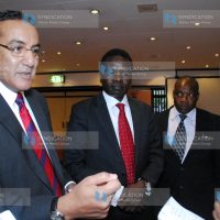 Mining cabinet secretary Najib Balala and his Principal Secretary Richard Titus Ekai