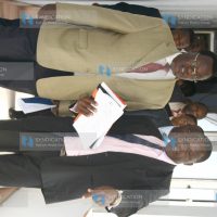 Architect Kefa Osoro with Public Works minister Chris Obure